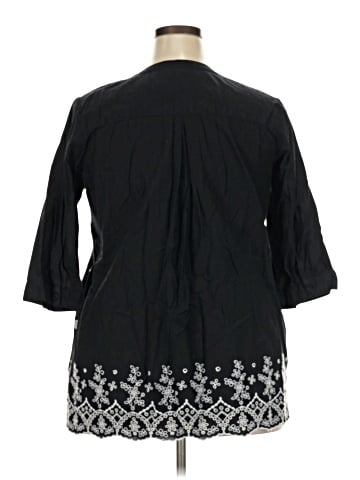 Woman Within 3/4 Sleeve Blouse (view 2)