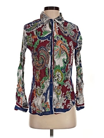 Magazine Long Sleeve Blouse (view 1)