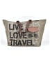 Mona B 100% Cotton Gray Brown Weekender One size - photo 1