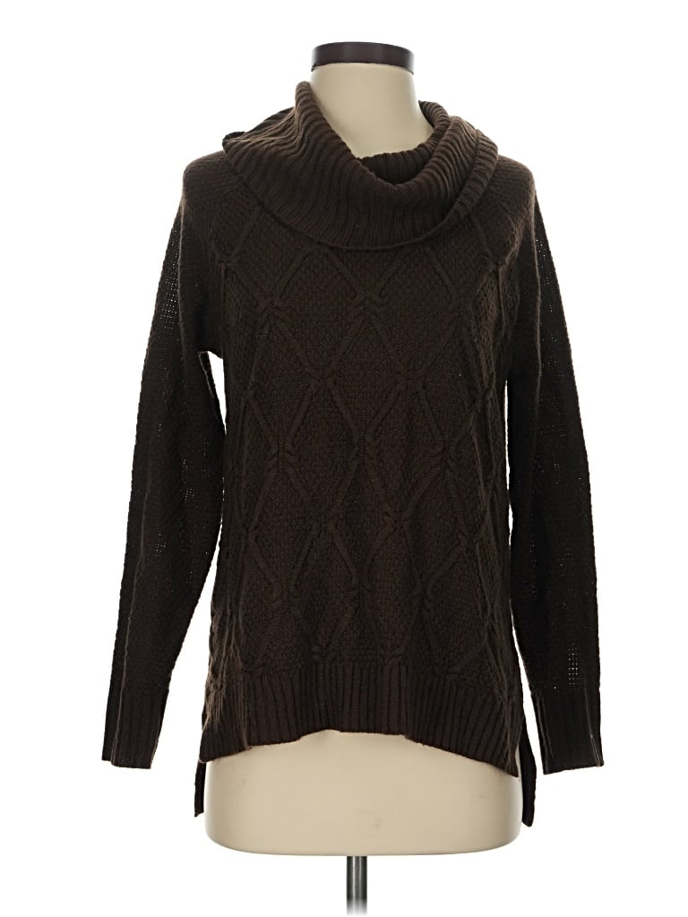 Pre-owned Faded Glory Turtleneck Sweater In Brown