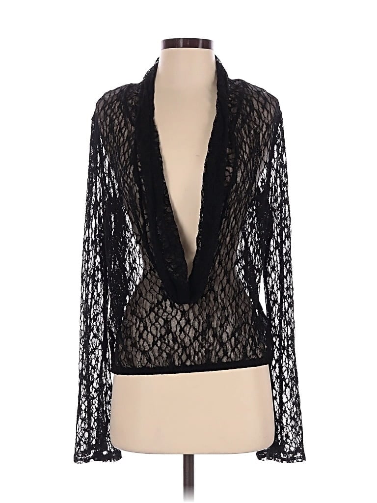 Pre-owned Edikted Long Sleeve Blouse In Black