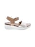Ecco 100% Leather White Sandals Size 9 - 9 1/2 - photo 1