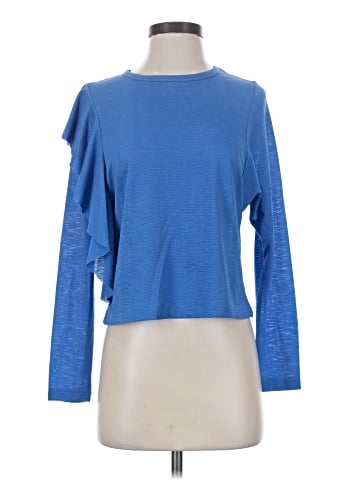 Zara W&B Collection 3/4 Sleeve T-Shirt (view 1)