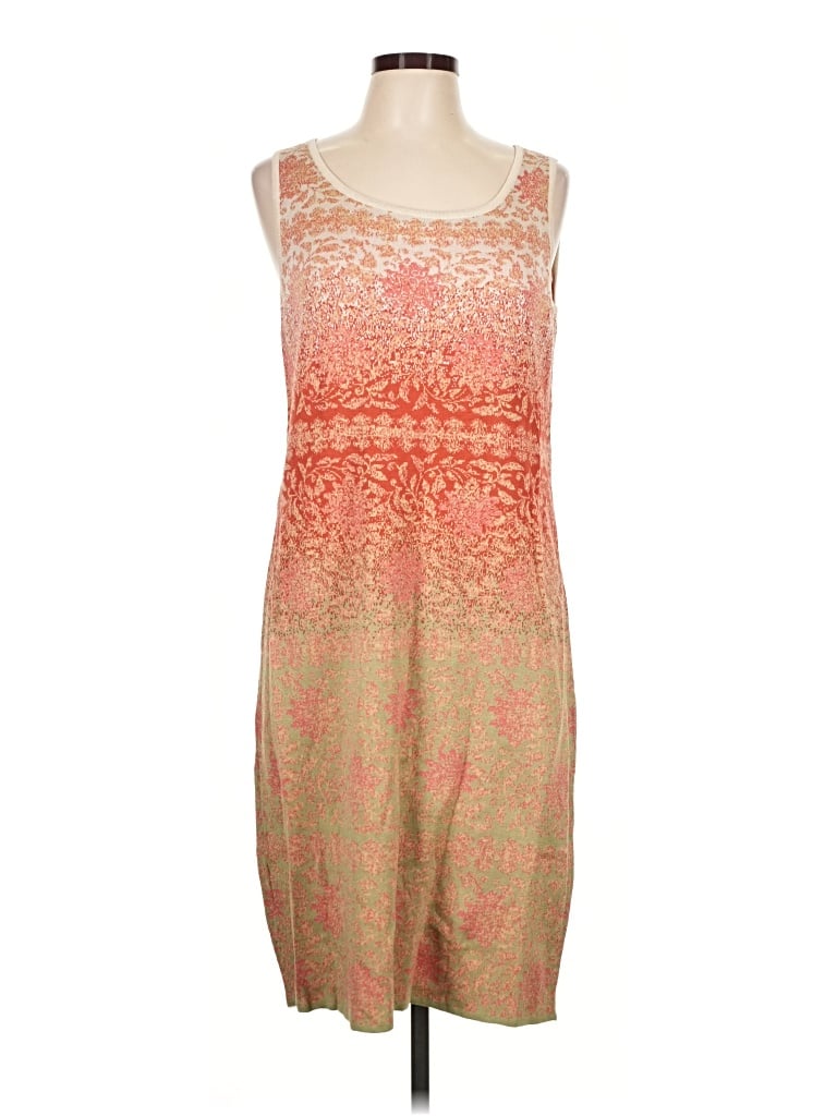 Pre-owned Peruvian Connection Casual Dress In Orange