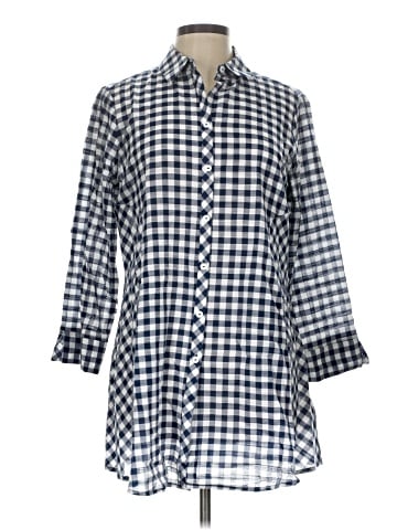 Foxcroft 3/4 Sleeve Button-Down Shirt (view 1)