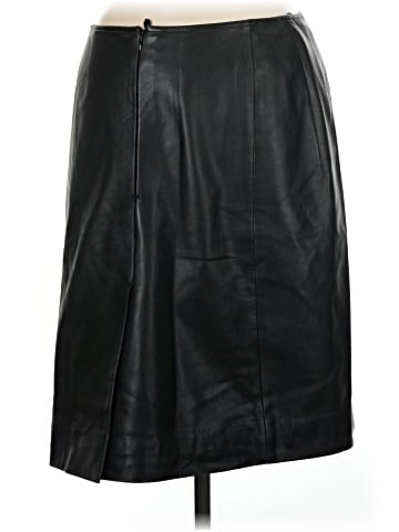 AKRIS Faux Leather Skirt (view 2)