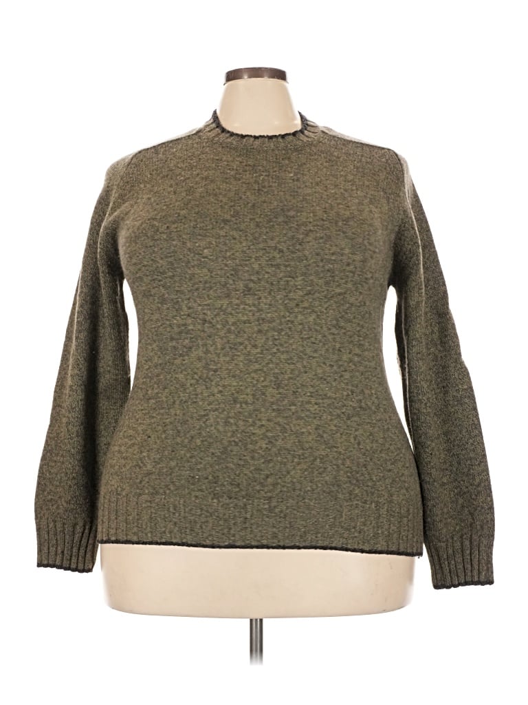 Pre-owned Gran Sasso Wool Pullover Sweater In Green