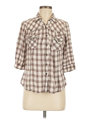 Ya Los Angeles 3/4 Sleeve Button-Down Shirt (view 1)