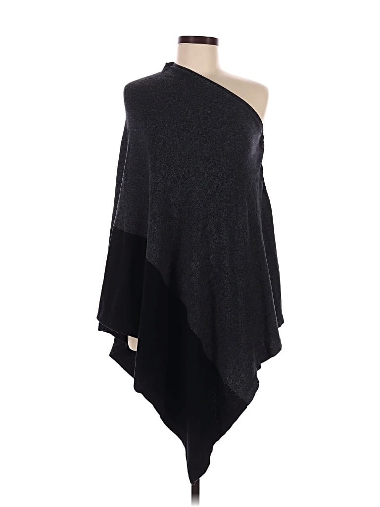 Pre-owned Assorted Brands Poncho In Gray