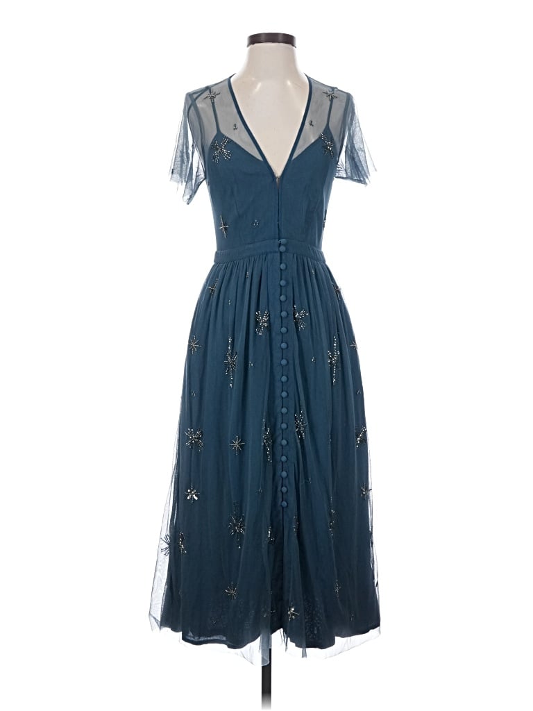 Pre-owned Chan Luu Cocktail Dress In Blue