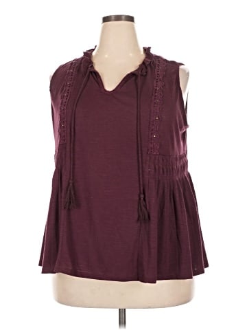 Terra & Sky Sleeveless Blouse (view 1)