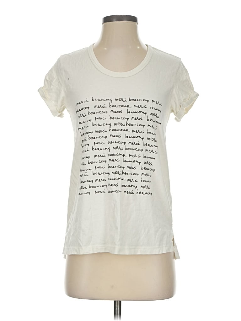 Pre-owned T.la Short Sleeve T-shirt In Ivory