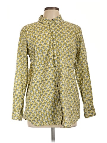Rock Flower Paper Long Sleeve Button-Down Shirt (view 1)