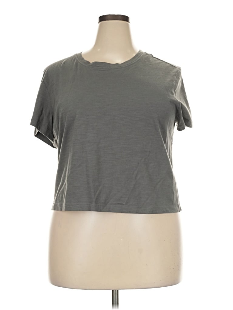 Pre-owned Faherty Short Sleeve T-shirt In Gray