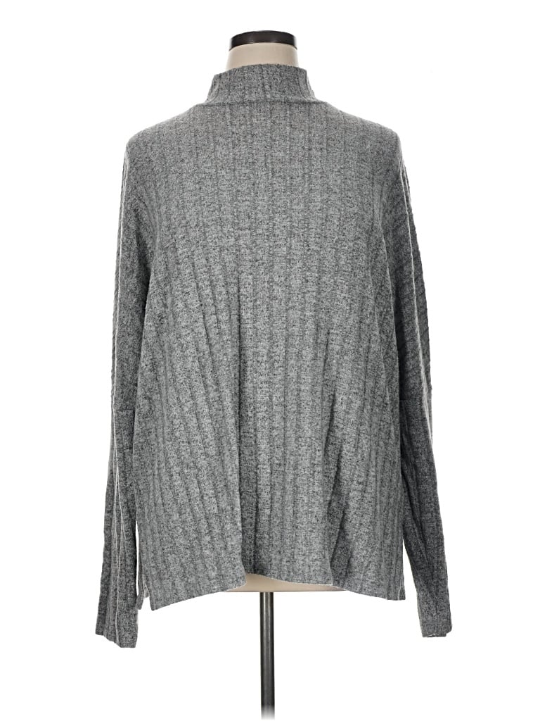 Pre-owned Eri + Ali Long Sleeve Turtleneck In Gray