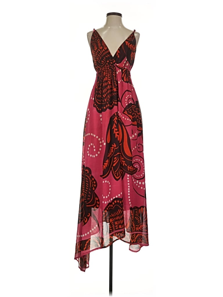Pre-owned Aryeh Cocktail Dress In Burgundy