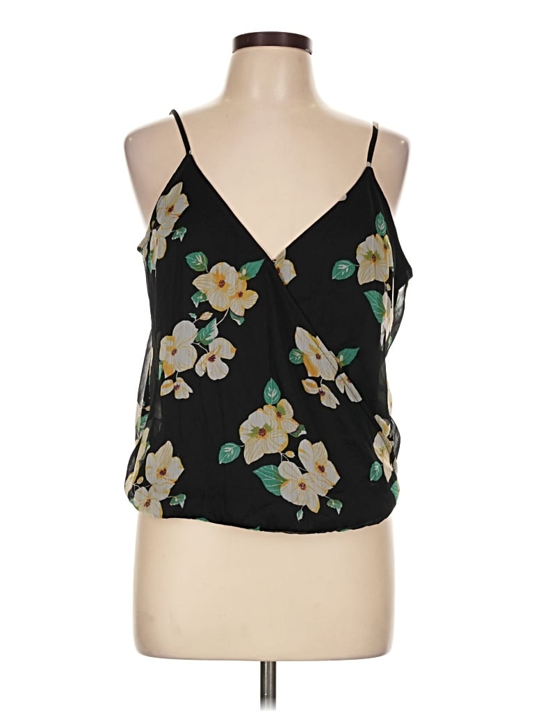 Pre-owned Free Press Sleeveless Blouse In Black