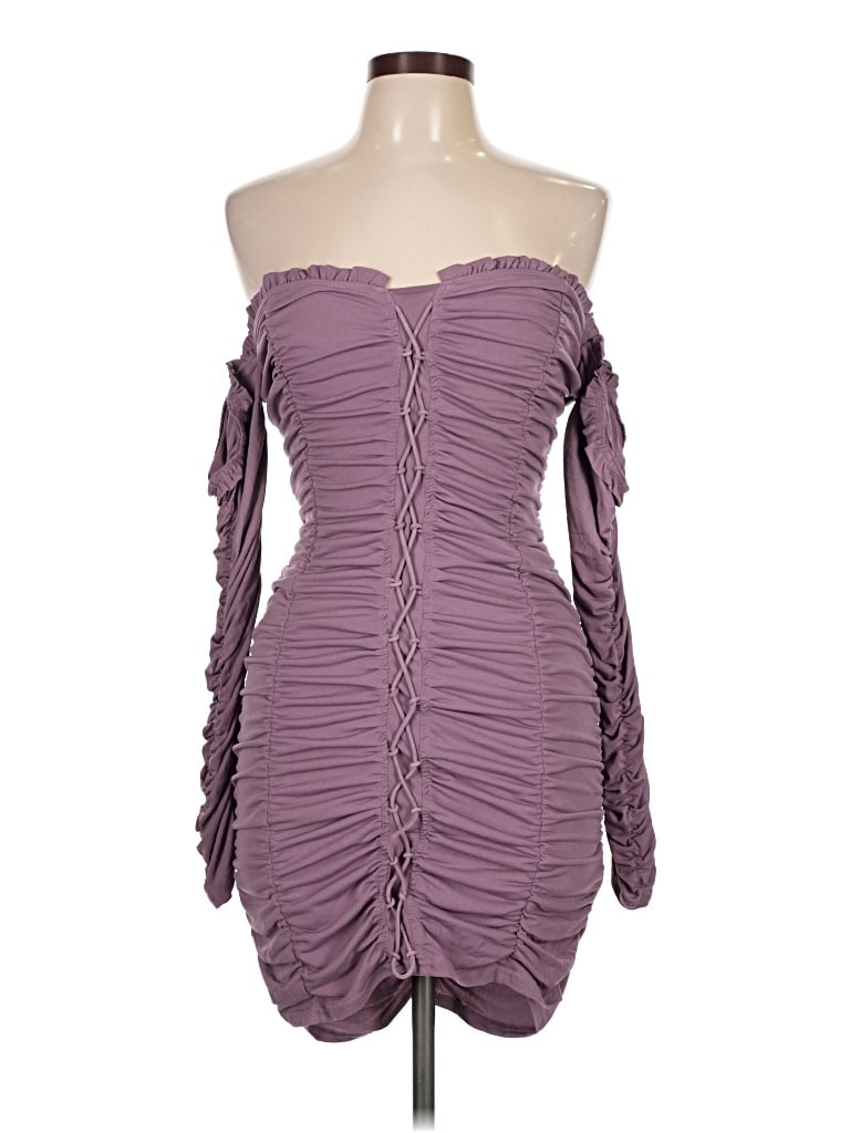 Pre-owned Blush Cocktail Dress In Purple