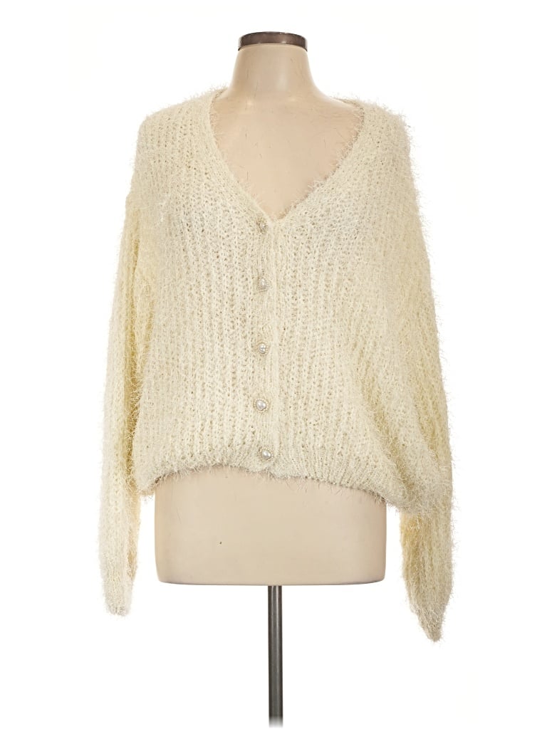 Pol Cardigan Sweater In Ivory