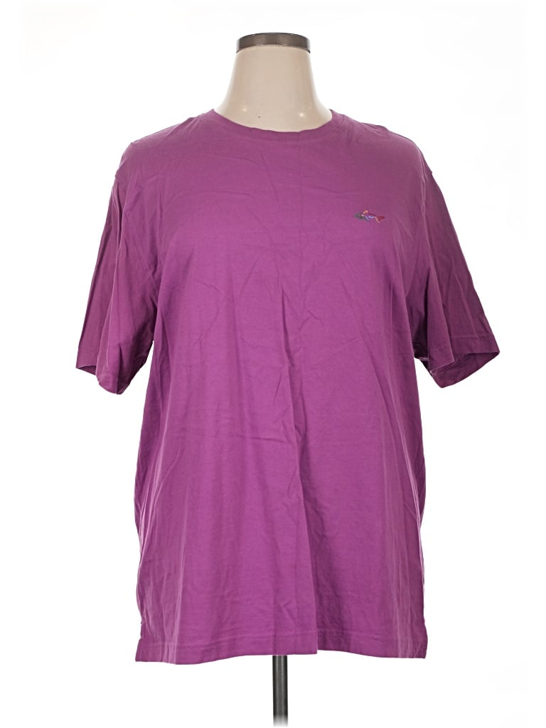 Pre-owned Greg Norman Short Sleeve T-shirt In Purple