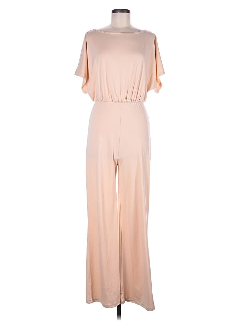 Pre-owned Chicme Jumpsuit In Tan