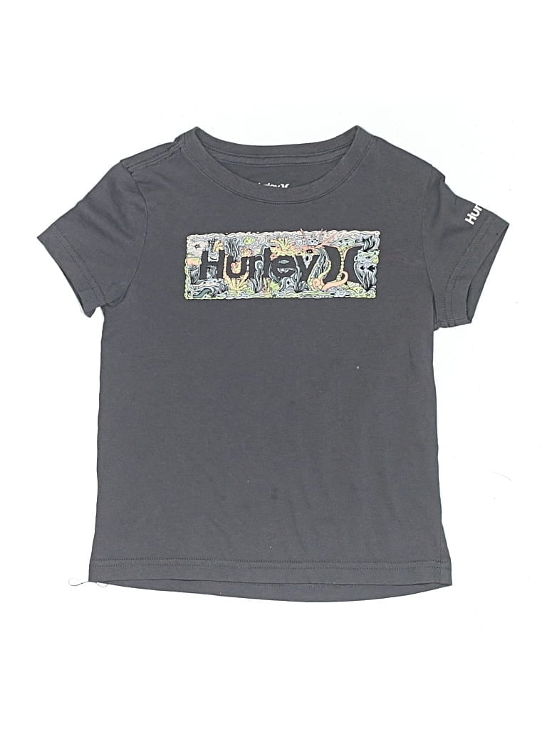 Pre-owned Hurley Kids'  Short Sleeve T-shirt In Gray