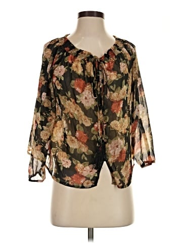 Miss Me 3/4 Sleeve Blouse (view 1)