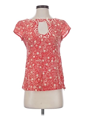 Nanette Lepore Short Sleeve Silk Top (view 1)
