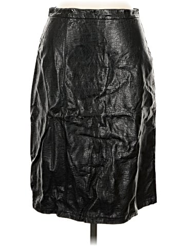 Zara W&B Collection Faux Leather Skirt (view 1)