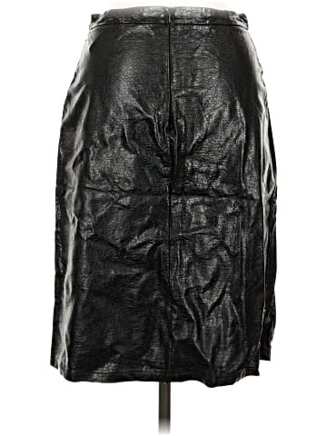 Zara W&B Collection Faux Leather Skirt (view 2)