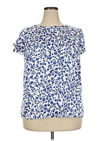 Tahari by ASL Short Sleeve Blouse (view 1)