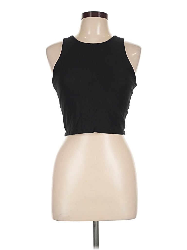 Pre-owned Industry Tank Top Black Halter Neckline Tops