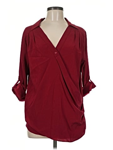 Drew 3/4 Sleeve Silk Top (view 1)