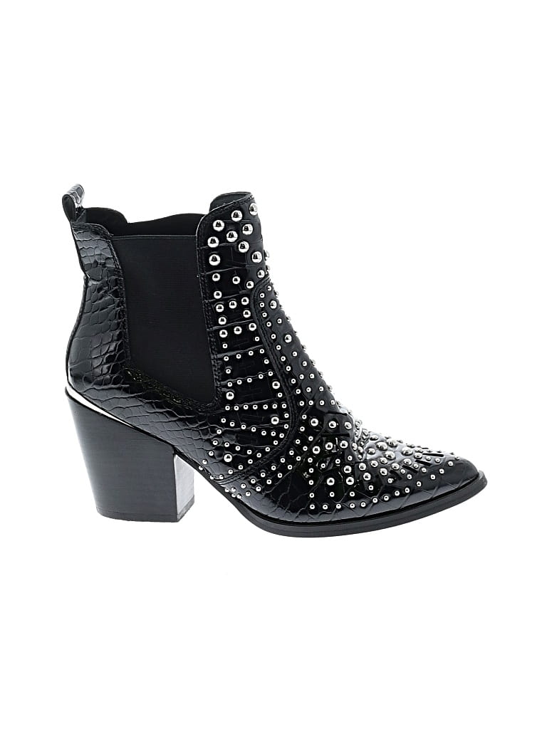 Pre-owned Steve Madden Ankle Boots In Black