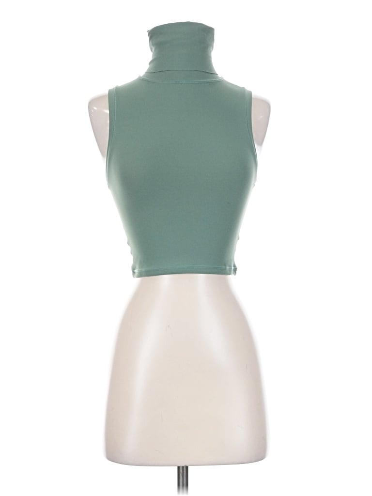 Pre-owned Bo+tee Sleeveless Turtleneck In Green