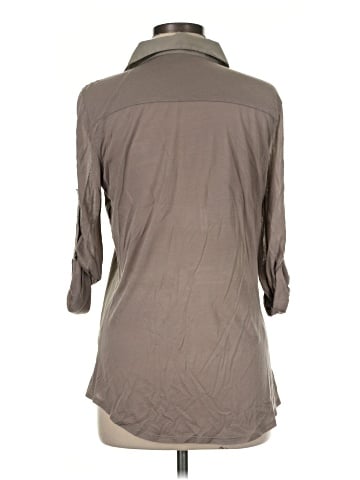 BCBGMAXAZRIA 3/4 Sleeve Button-Down Shirt (view 2)