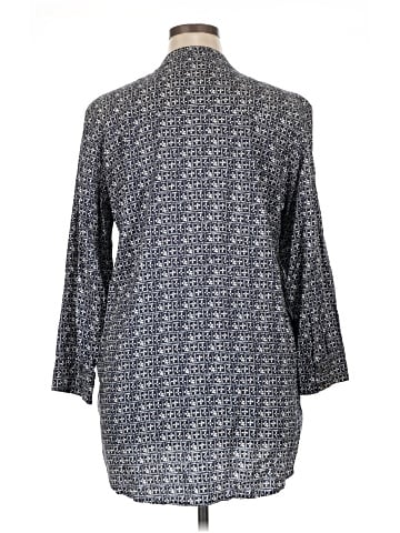 Rock Flower Paper 3/4 Sleeve Button-Down Shirt (view 2)