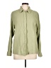 Universal Thread 100% Cotton Solid Green Long Sleeve Button-Down Shirt Size L - photo 1