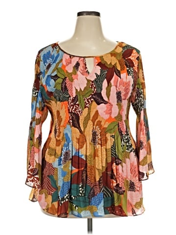 Ninety 3/4 Sleeve Blouse (view 1)