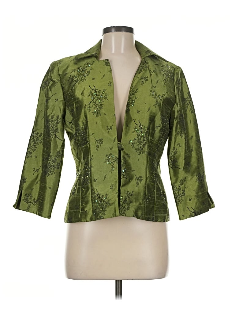 Pre-owned Coldwater Creek Blazer Jacket In Green