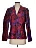 Coldwater Creek 100% Polyester Print Purple Blazer Size S - photo 1