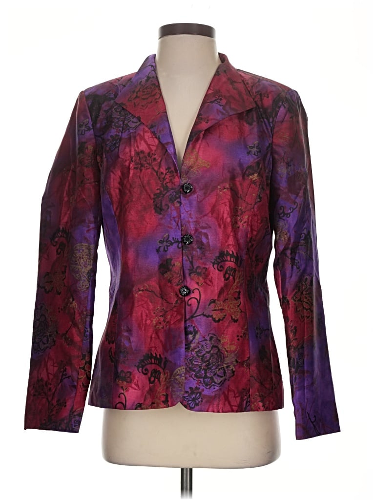 Pre-owned Coldwater Creek Blazer Jacket In Purple