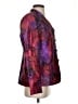 Coldwater Creek 100% Polyester Print Purple Blazer Size S - photo 4