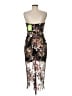 Sam Edelman 100% Polyester Floral Brown Black Cocktail Dress Size 6 - photo 2