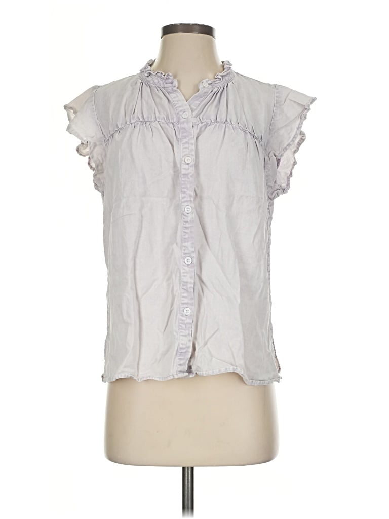 Pre-owned Rails Sleeveless Button Down Shirt In Gray