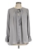 Assorted Brands Gray Long Sleeve Blouse Size M - photo 1