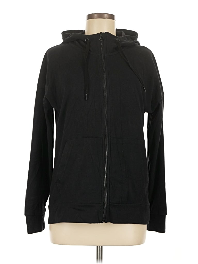 Pre-owned Mondetta Zip Up Hoodie In Black