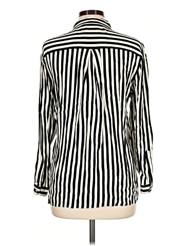 Zara Basic Long Sleeve Button-Down Shirt (view 2)