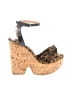 Jimmy Choo Animal Print Brown Wedges Size EU 38 - photo 1