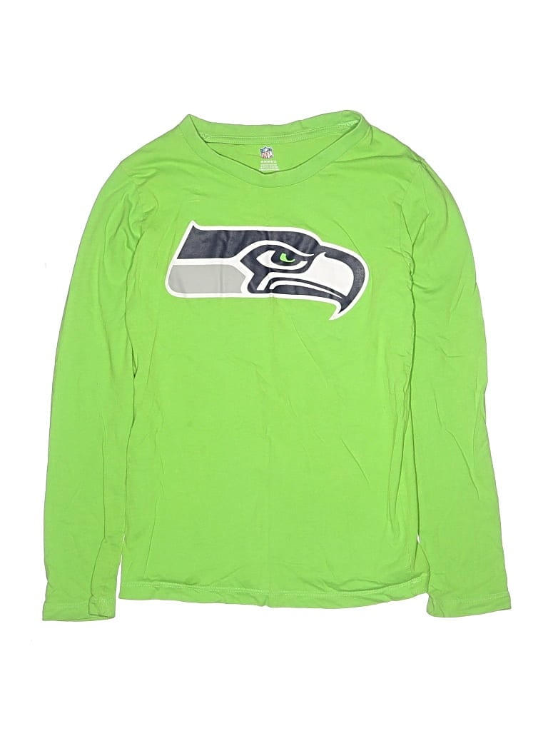 Pre-owned Nfl Kids' Long Sleeve T-shirt In Green